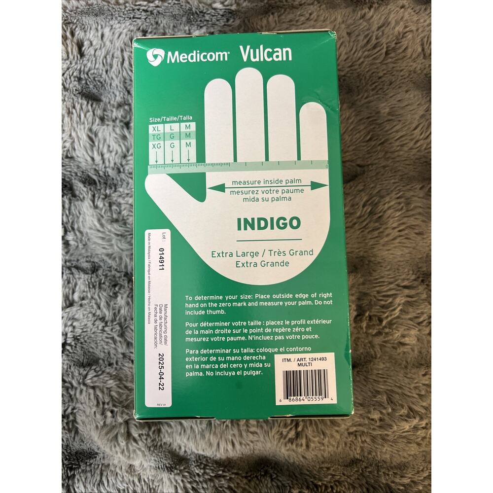 Medicom Vulcan Nitrile Gloves General Purpose, Extra-Large, 150 Gloves - Picture 3 of 4